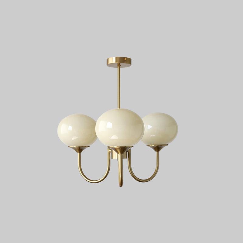 Lumello Marshmallow Semi Flush Mount Ceiling Light | Chandelier