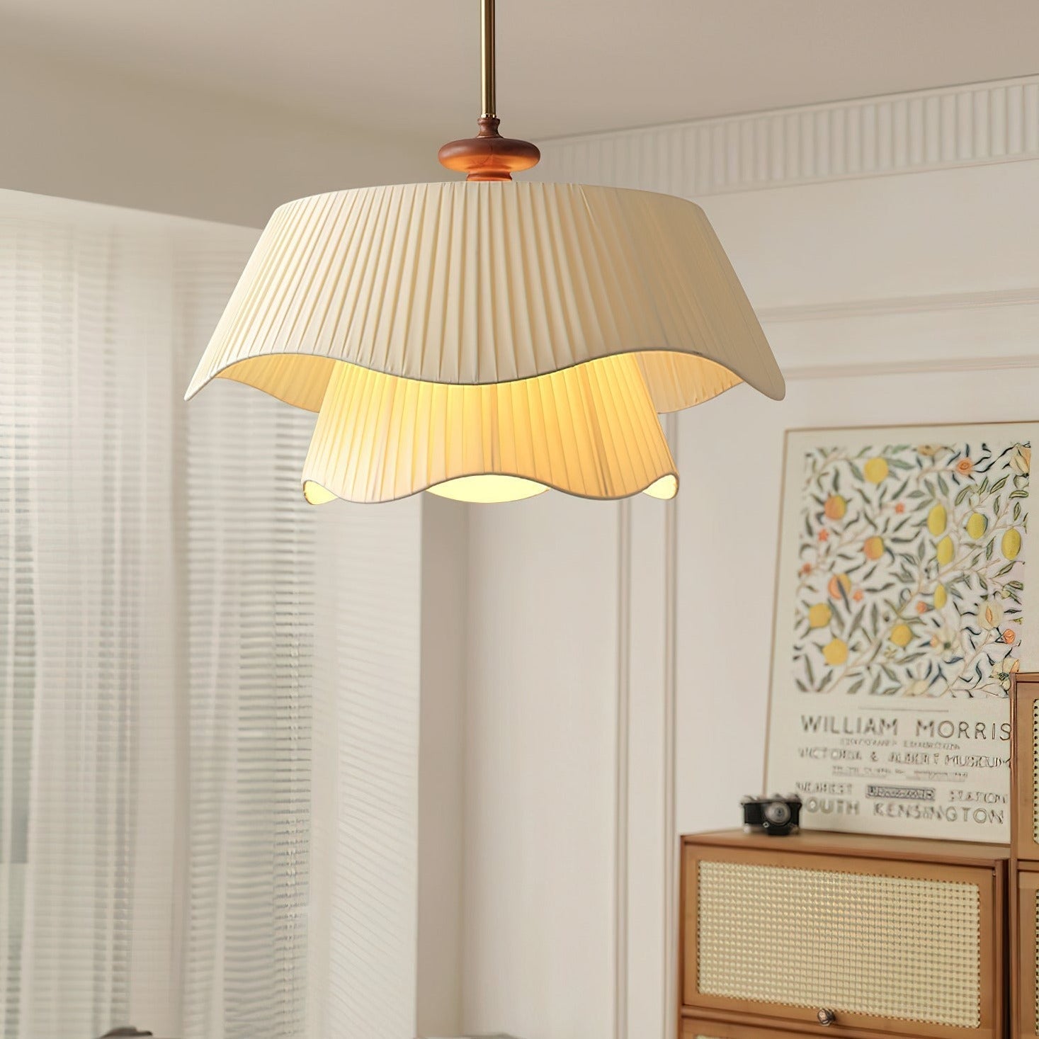 Metal Glass Wood Pendant Lighting | Luminara