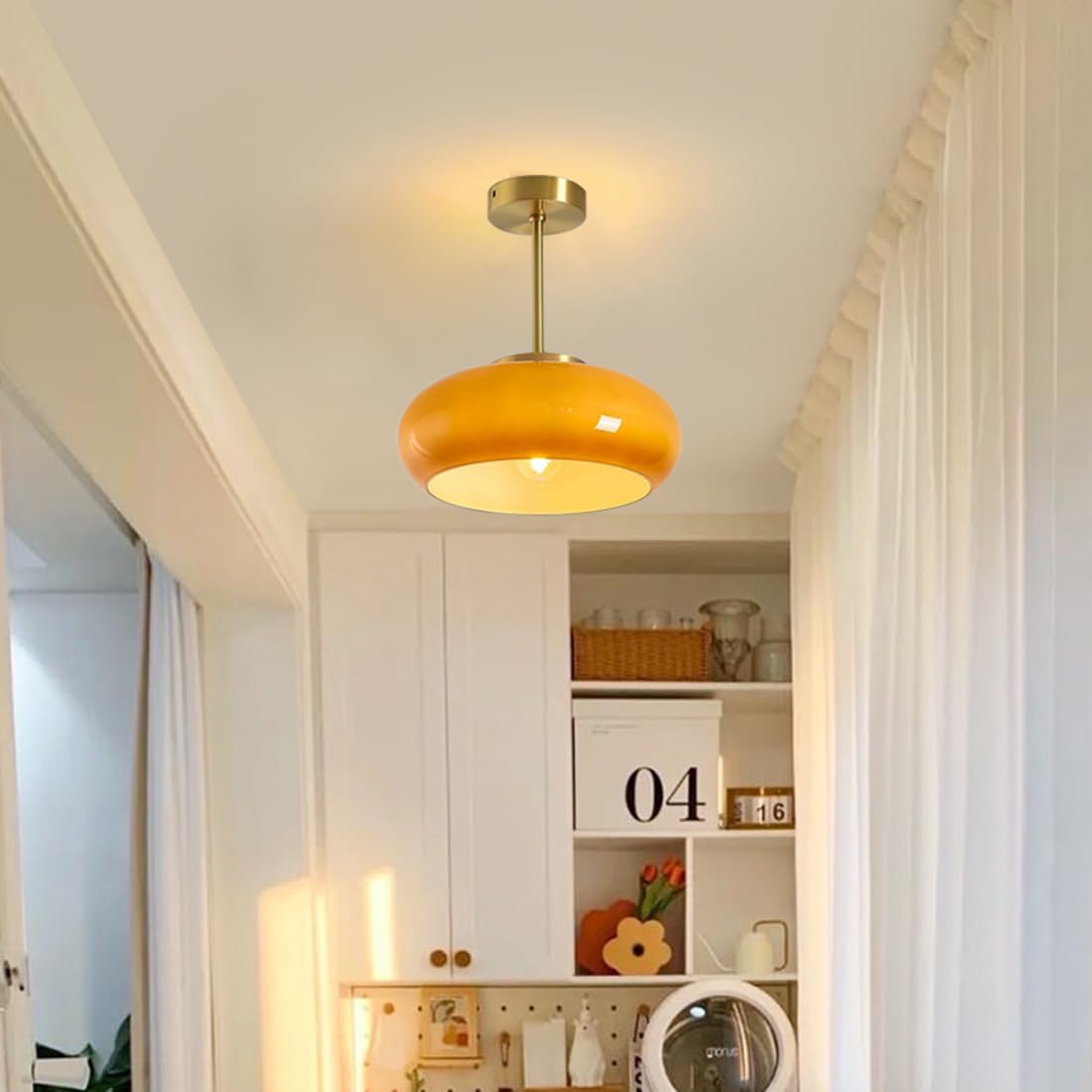 Round Flush Mount Ceiling Light | Glimmera