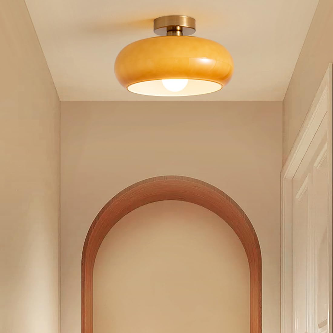 Round Flush Mount Ceiling Light | Glimmera