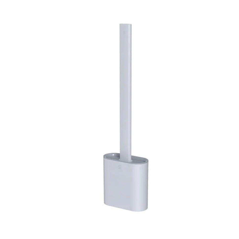 Silicone Toilet Brush with Wall Mount & Quick-Dry Holder | PureBrush