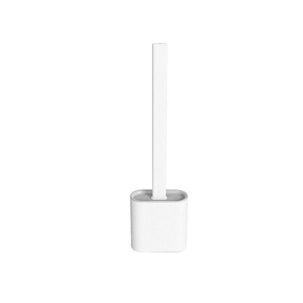 Silicone Toilet Brush with Wall Mount & Quick-Dry Holder | PureBrush