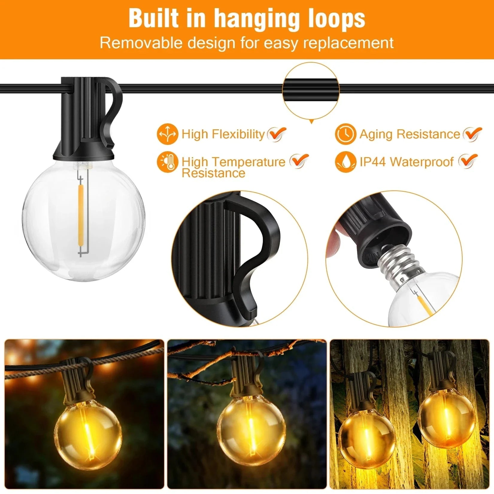 Solar LED String Lights 20m | Luminara