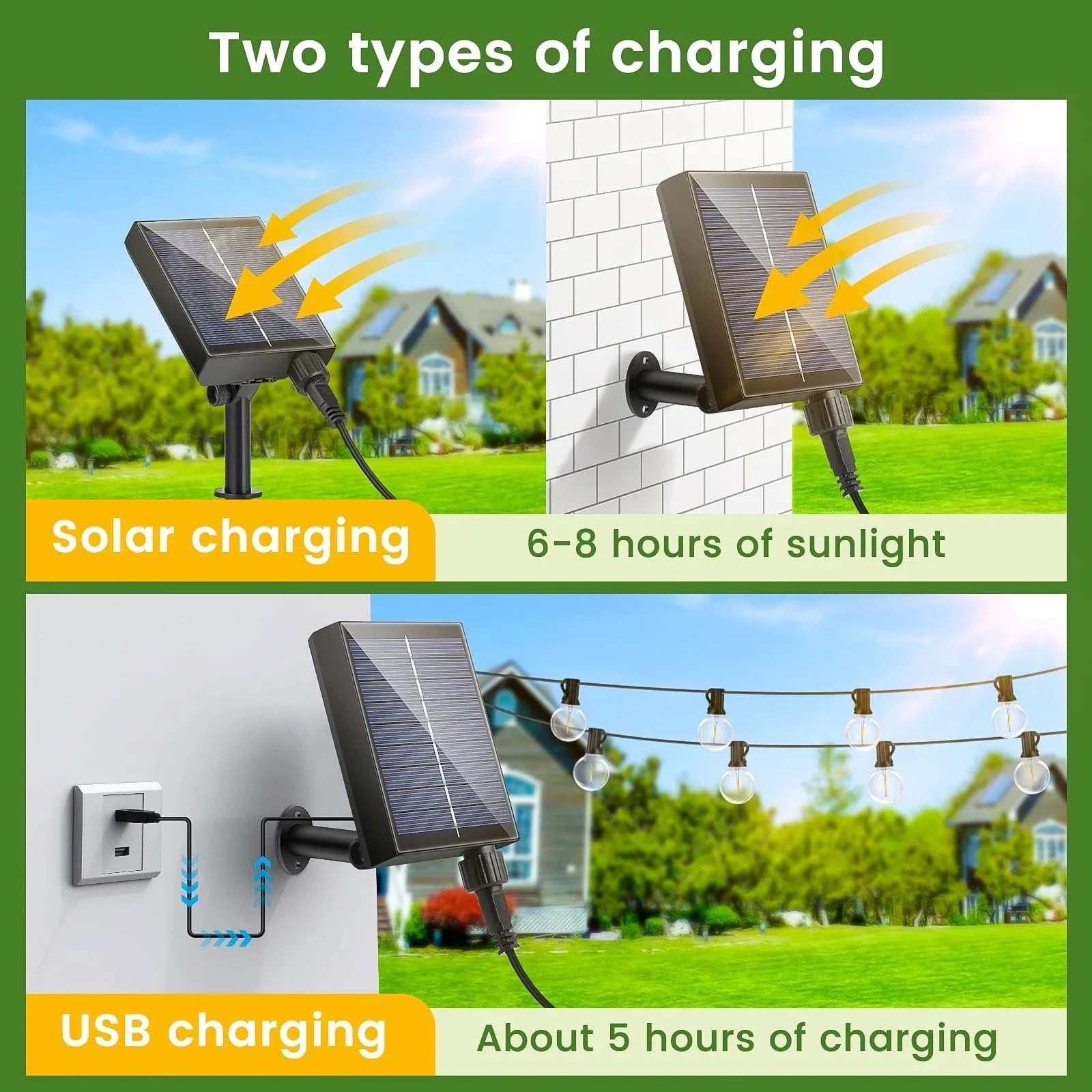 Solar LED String Lights 20m | Luminara