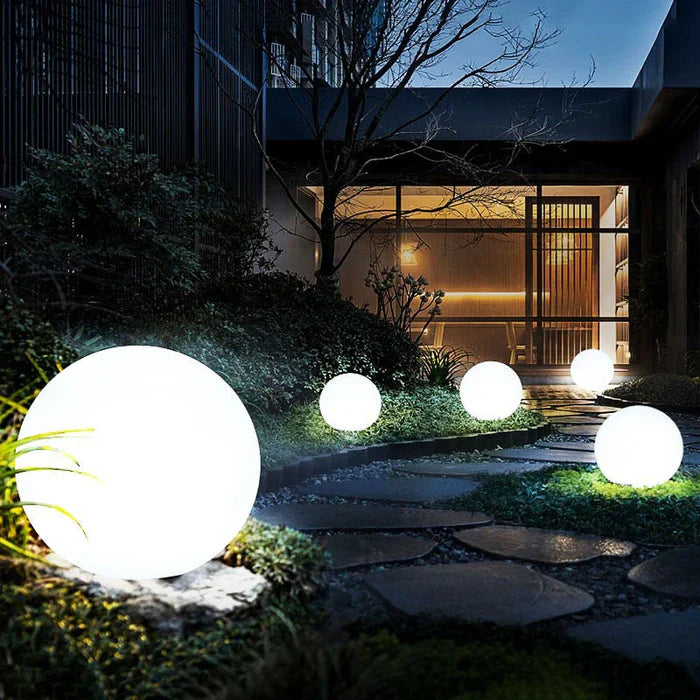 Spherical Outdoor Garden Light | Opaline