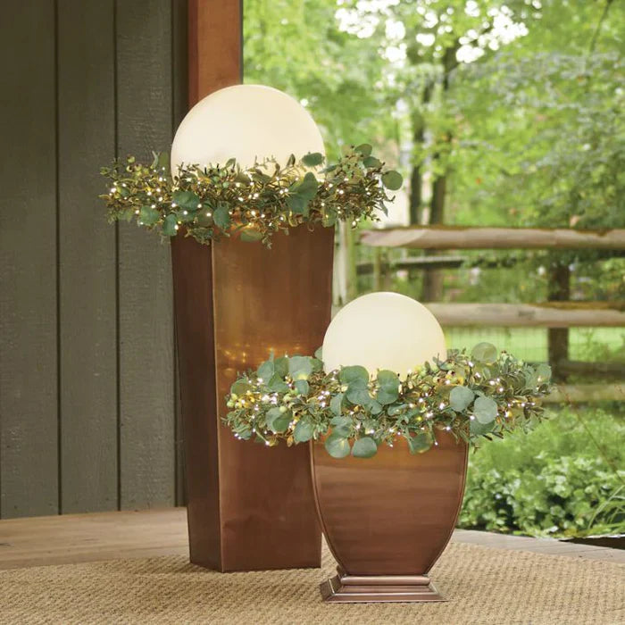 Spherical Outdoor Garden Light | Opaline