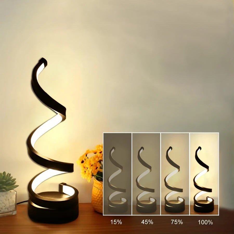 Spiral Desk Lamp | Luminoza