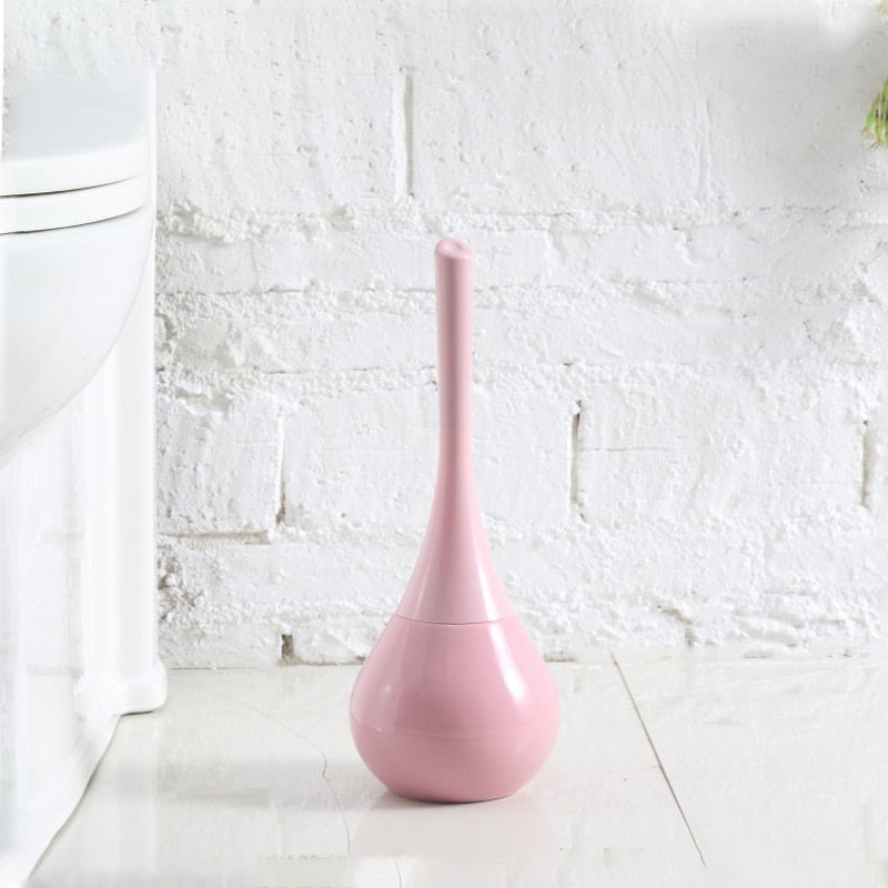 Toilet Brush with Stainless Steel Handle & Drip Tray | LuxeBrush
