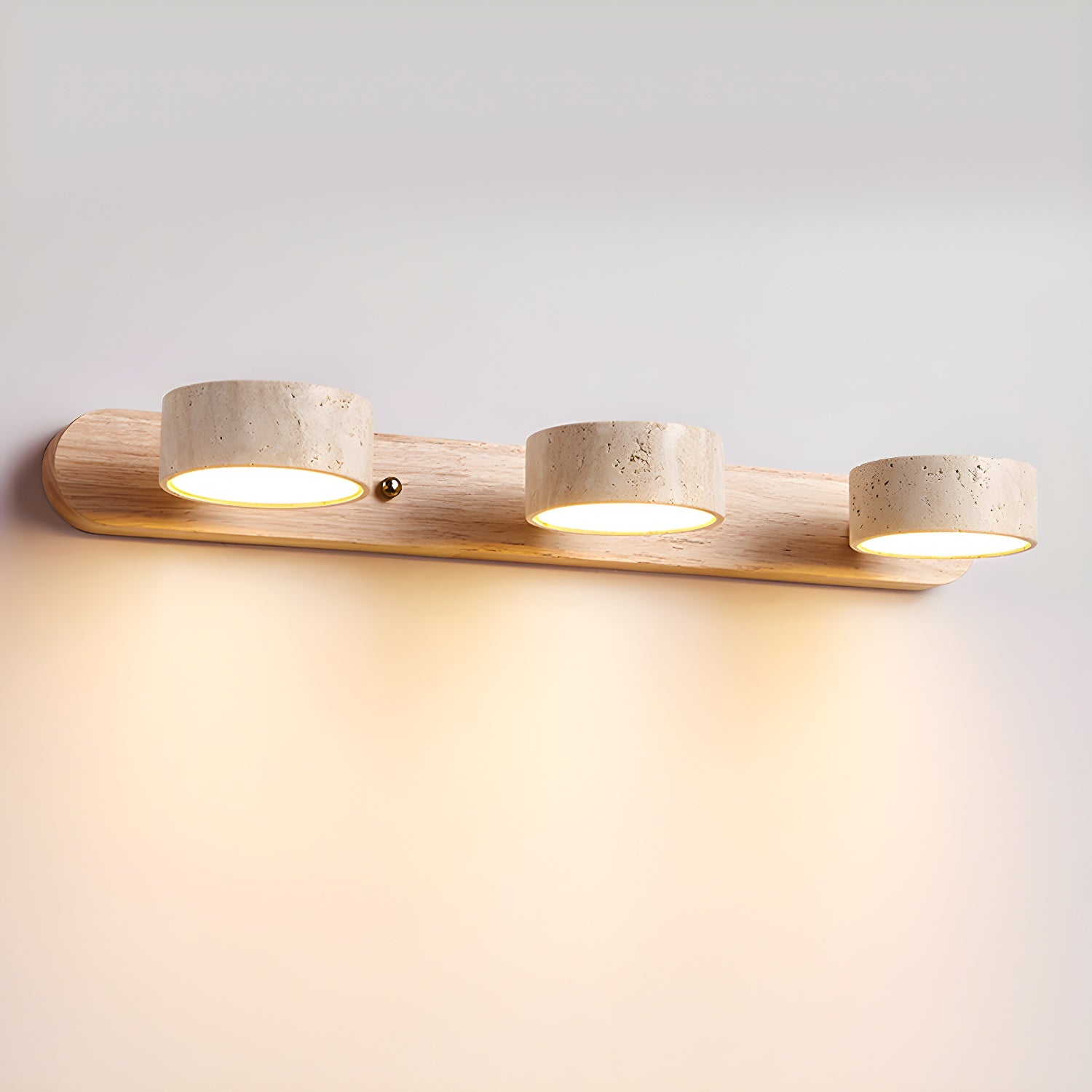 Solvante LED Wall Lights | Travertine