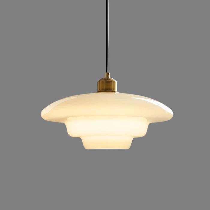 White Glass Pendant Light | Lumina