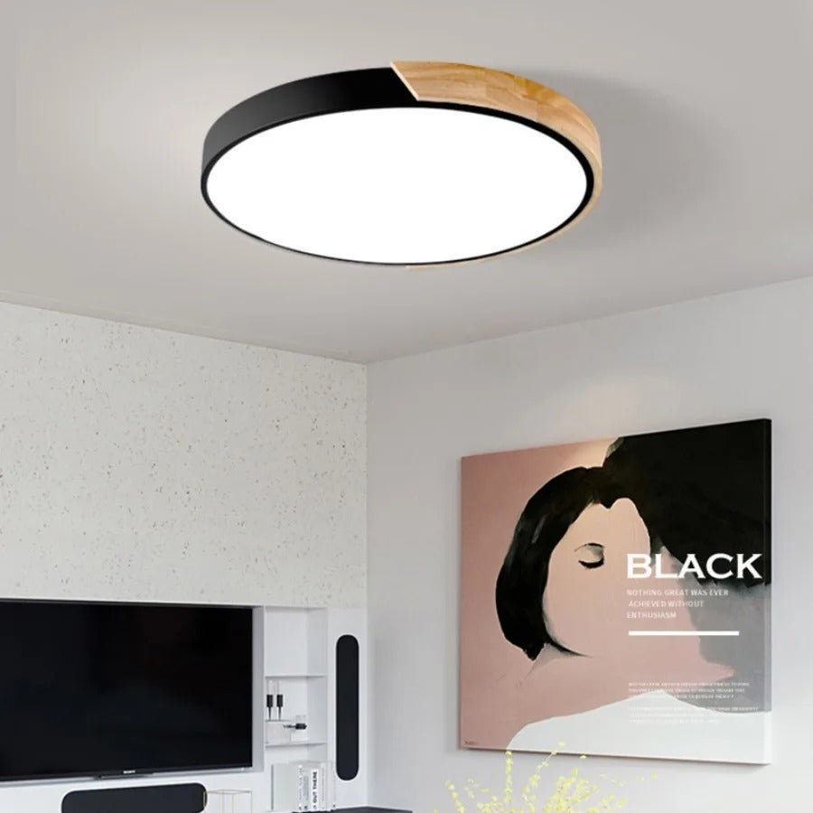 Wooden Circular Ceiling Light | Lumivale