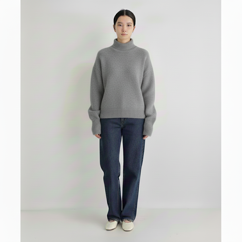 Glowwo Women's Knitted Turtleneck Sweater | Comfortable