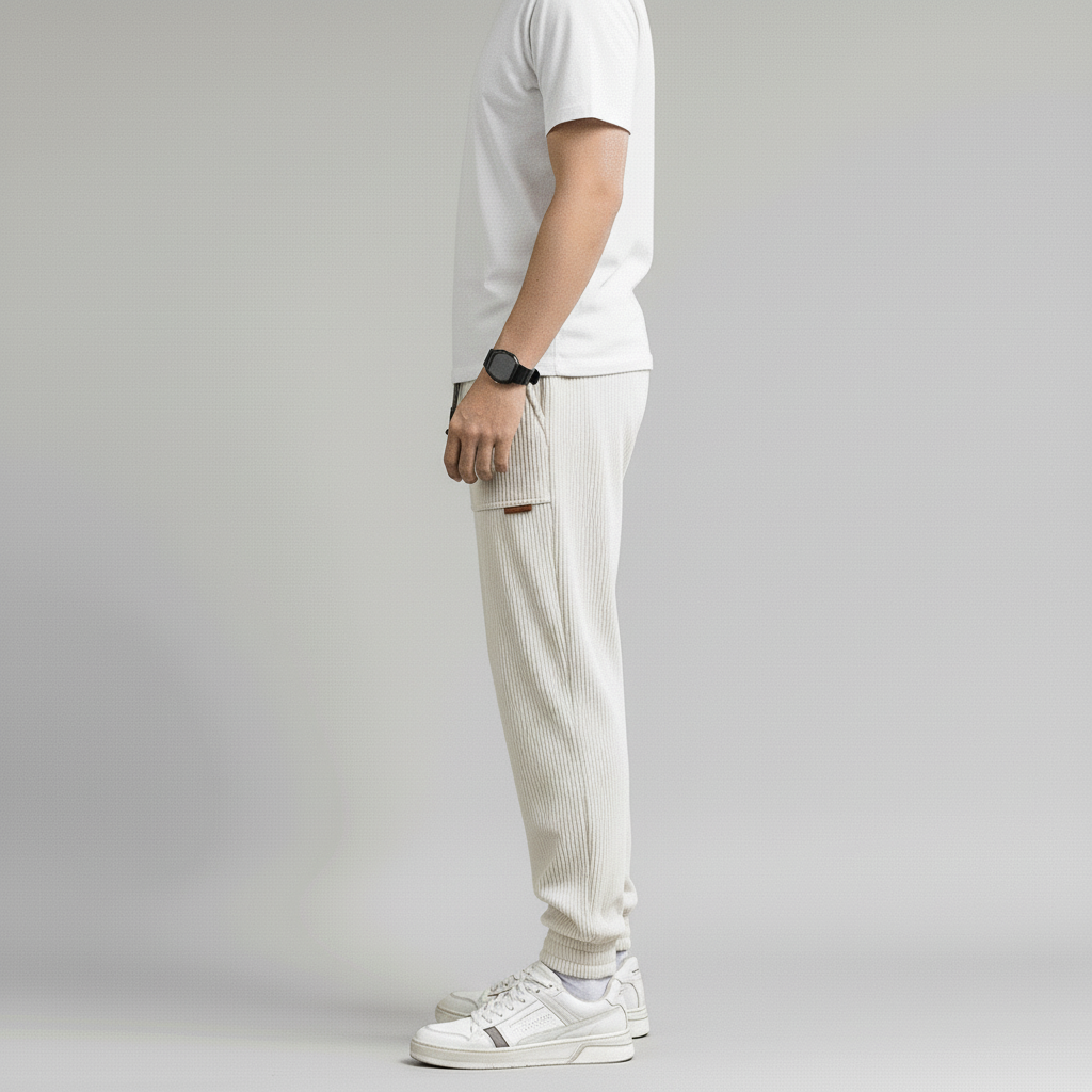 Crest Men's Baggy Corduroy Jogger Sweatpants | Autumn and Winter