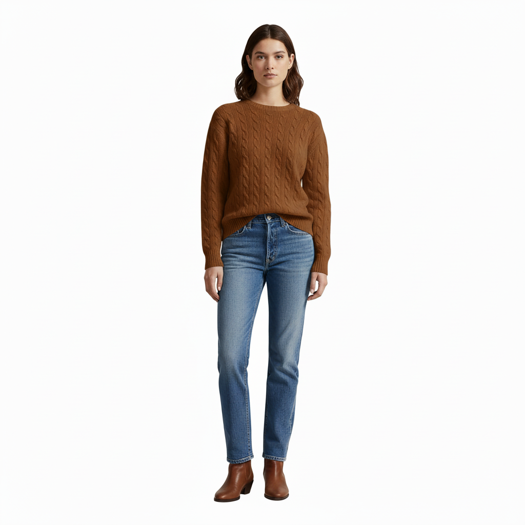 Ember Women’s Long Sleeve Cable Knit Sweater | Comfortable