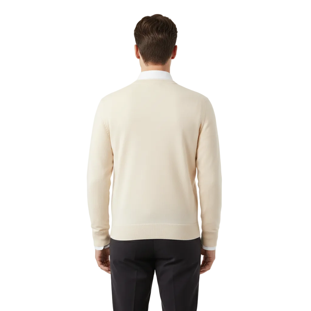 Apex Men's Knitted O-Neck Cotton Wool Pullover Sweater | Long Sleeve