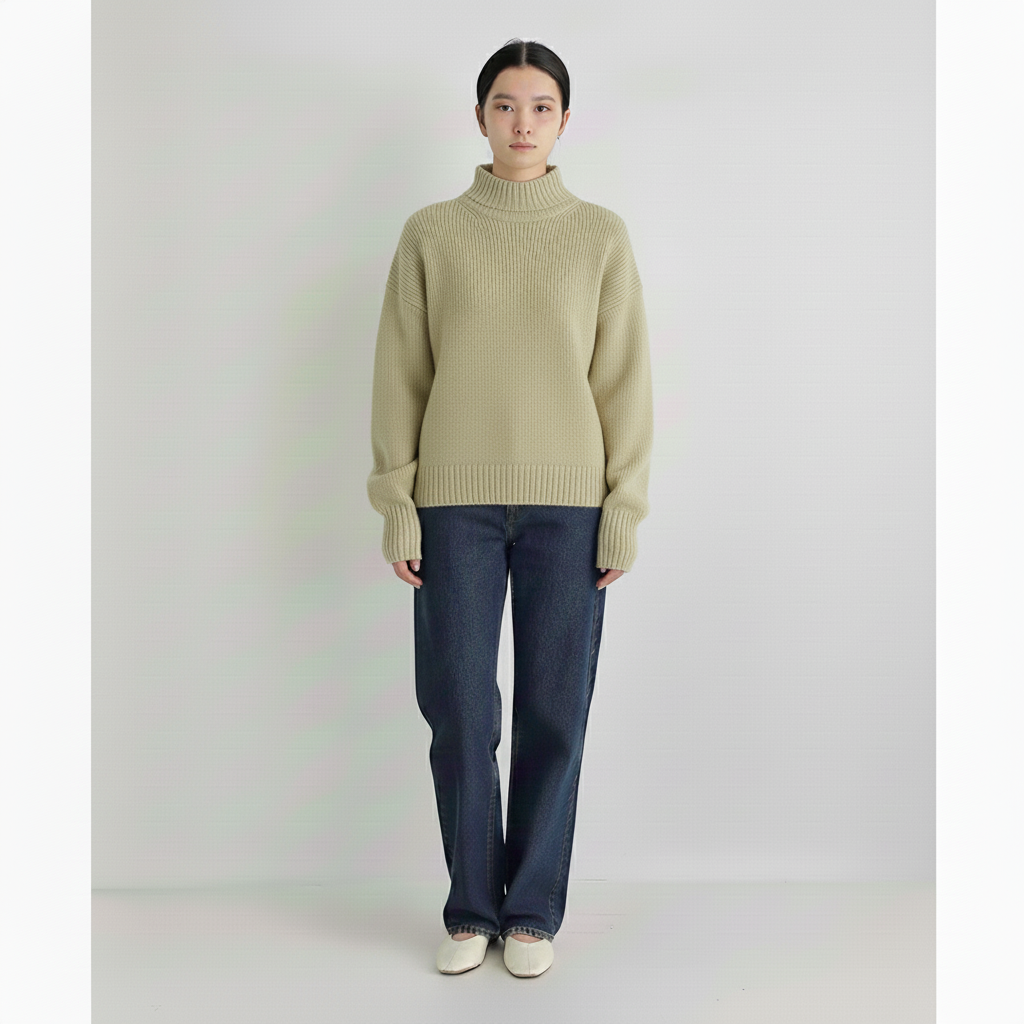 Glowwo Women's Knitted Turtleneck Sweater | Comfortable