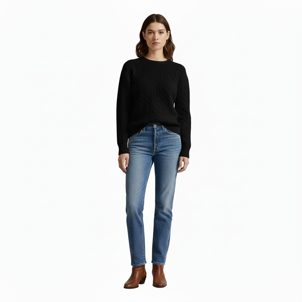 Ember Women’s Long Sleeve Cable Knit Sweater | Comfortable