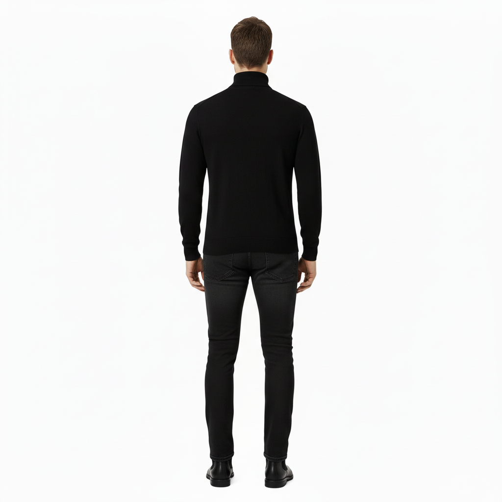 Ash Men’s Warm Cashmere Cotton Turtleneck Sweater | Knit