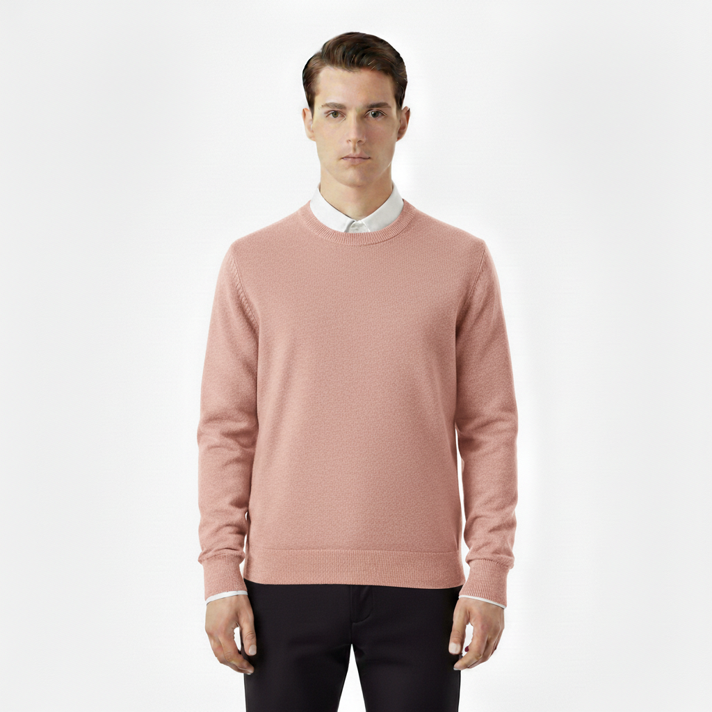 Apex Men's Knitted O-Neck Cotton Wool Pullover Sweater | Long Sleeve